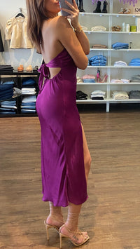 Rays For Days Eva Midi Dress in Grape