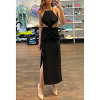 Ronny Kobo Sero Cutout Dress in Black