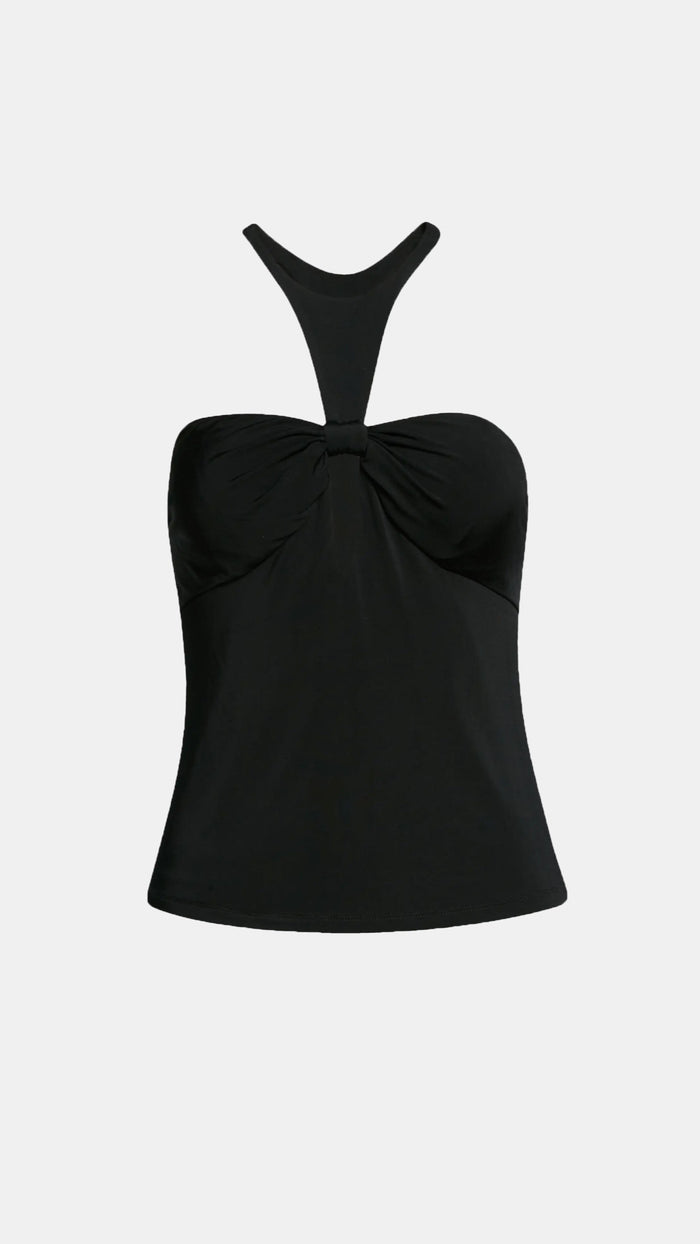 Ronny Kobo Mabel Halter Top in Black