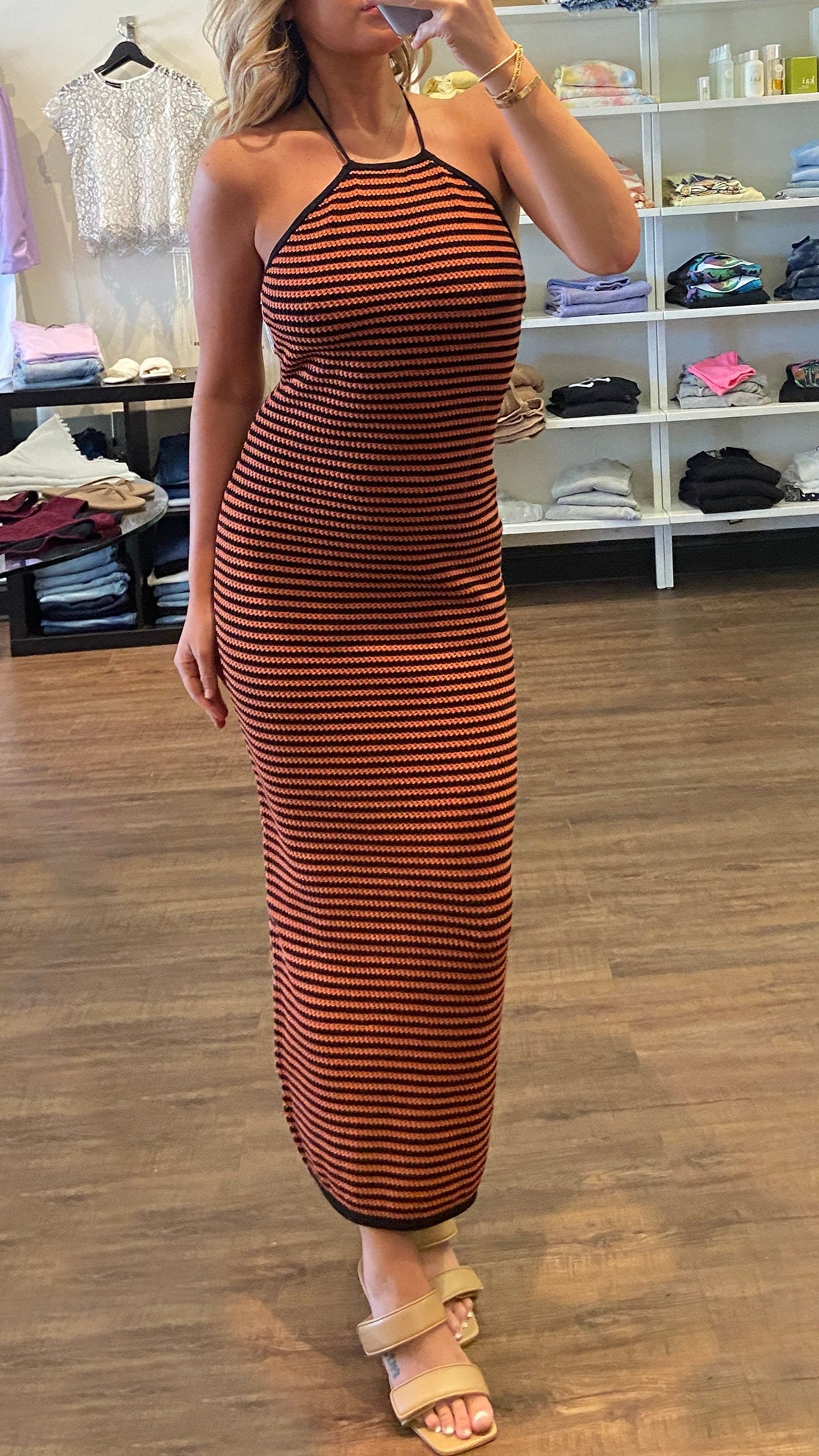 ronny kobo brown dress