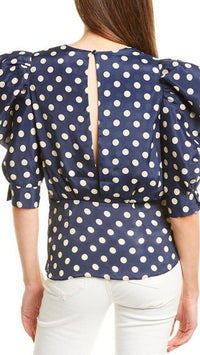 Ronny Kobo Liliana Polka Dot Top