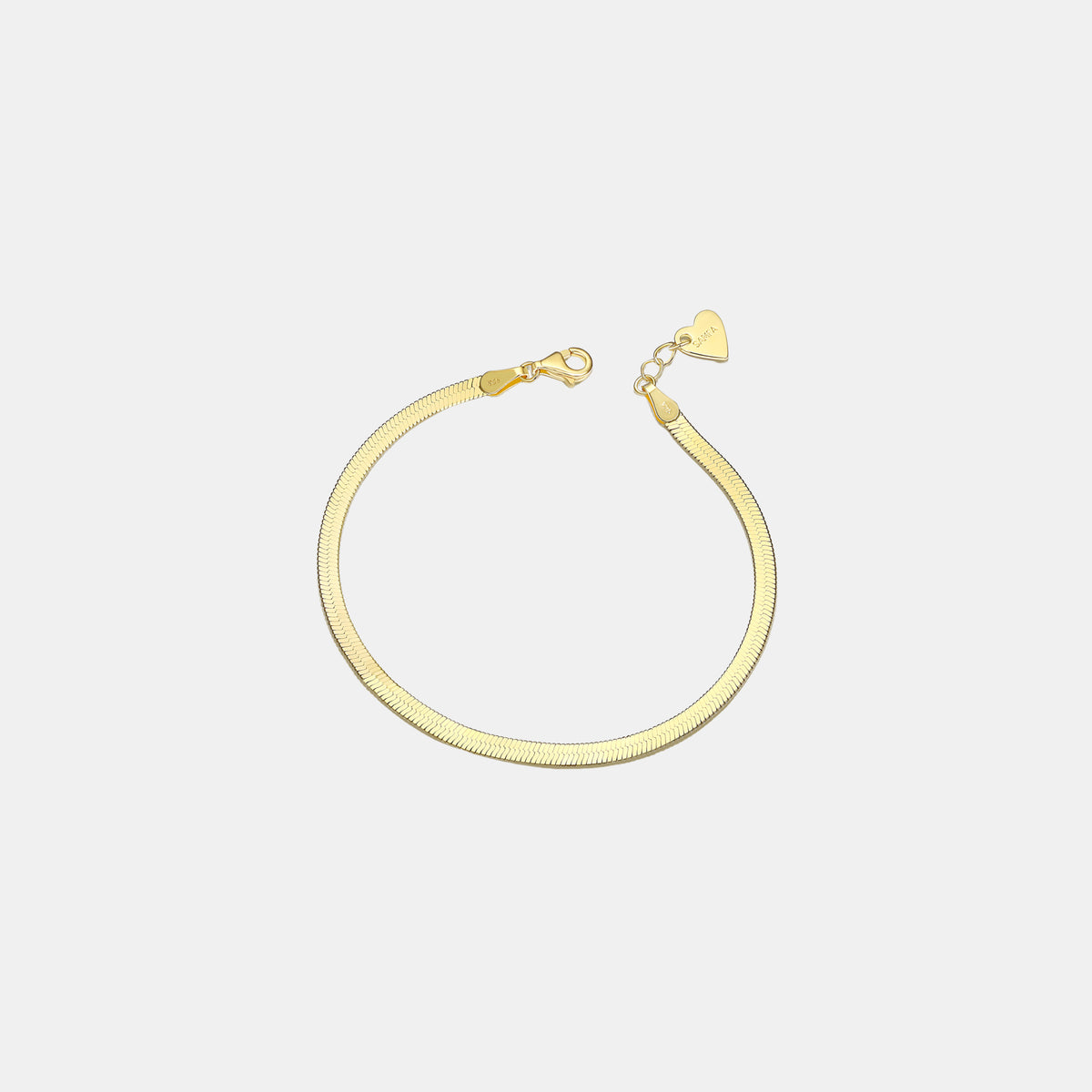 Samfa Style Herringbone Bracelet in Gold
