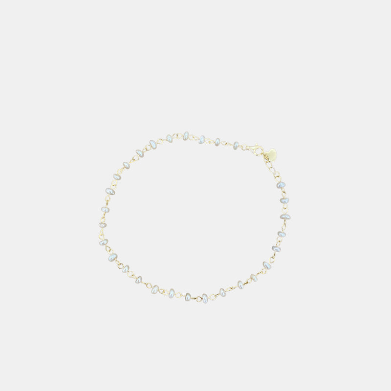 Samfa Style Pearl Anklet in Gold