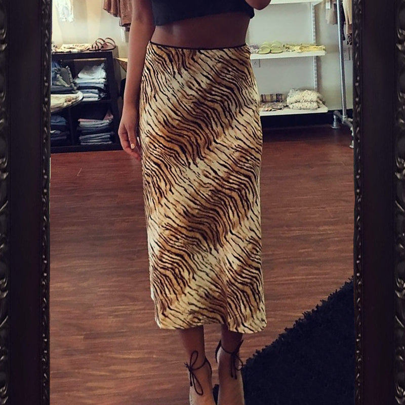 Sans Souci Tiger Midi Skirt