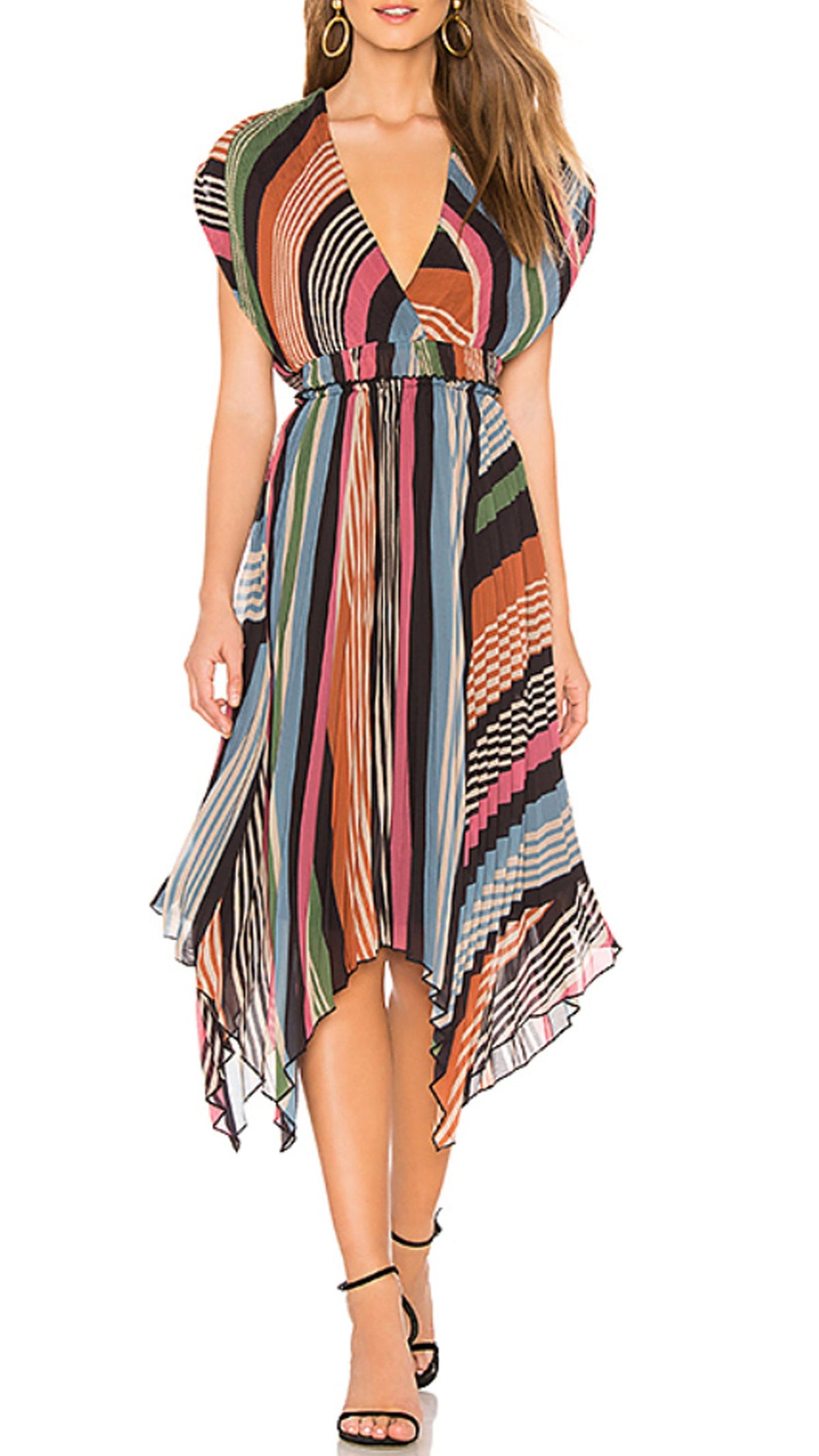 Saylor Lia Pleated Maxi Dress