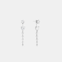 Shashi Jewelry Alessandra Ear Jacket Drop Earring in Silver