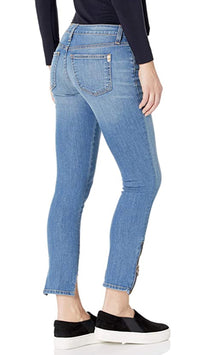 Siwy Denim Ciara Low Rise Hem Zip Skinny in Cross My Mind