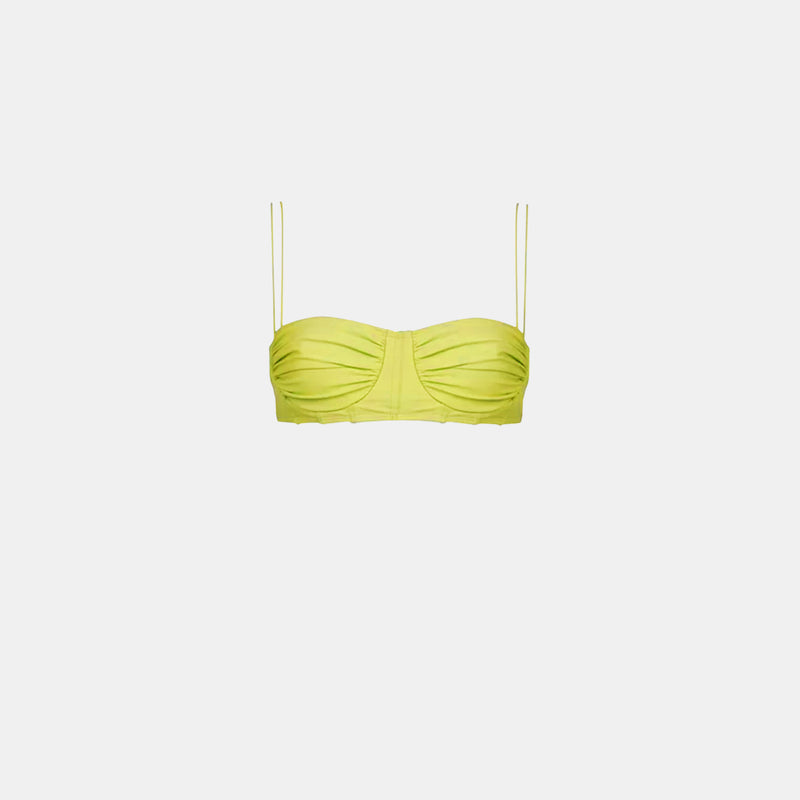 Shani Shemer Emma Underwire Bikini Top in Yellow