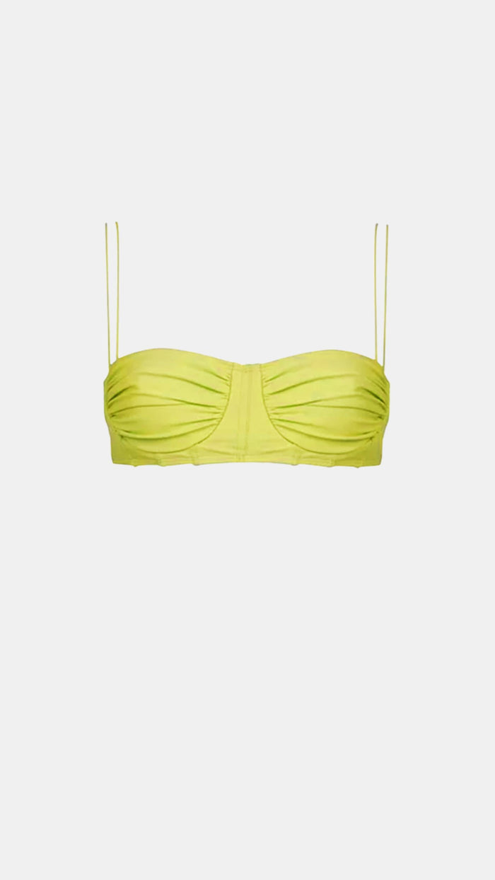 Shani Shemer Emma Underwire Bikini Top in Yellow