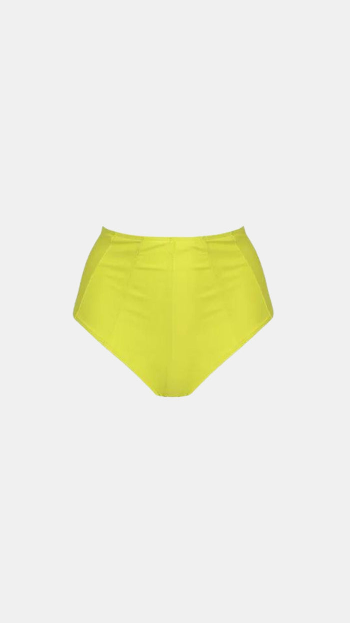 Shani Shemer Taylor High Waisted Bikini Bottom in Yellow