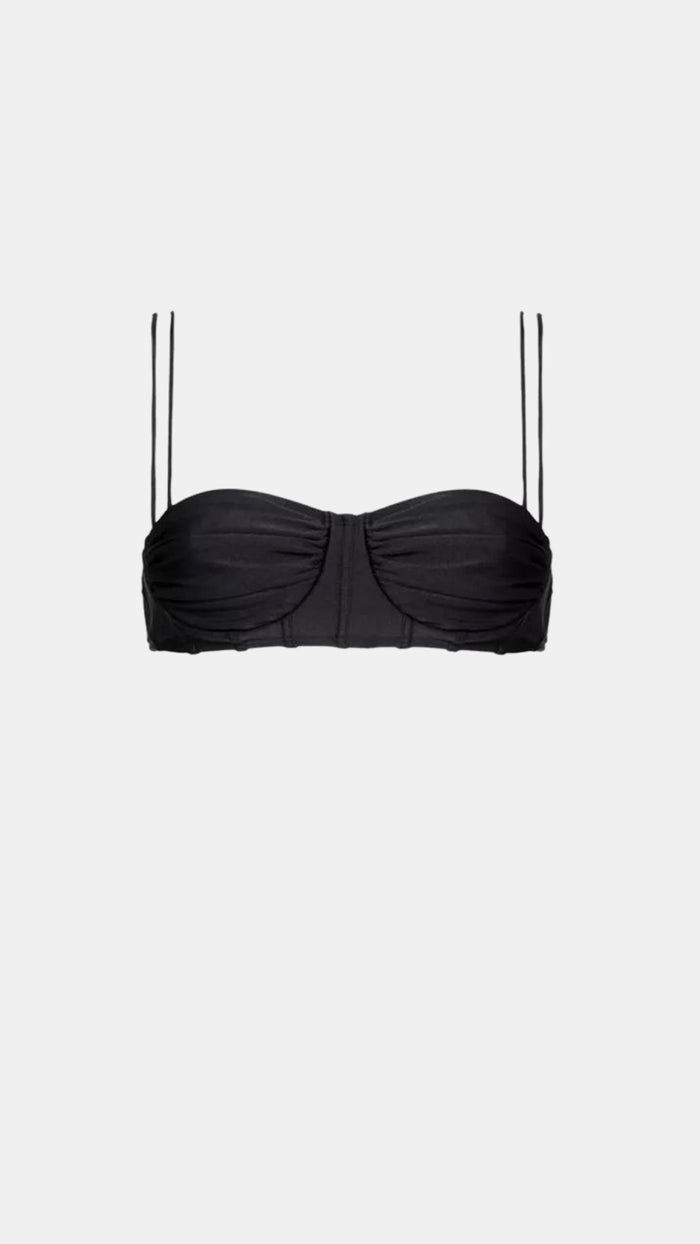 Shani Shemer Emma Underwire Bikini Top in Black