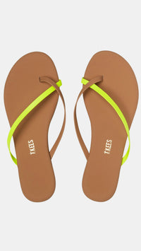 TKEES Riley Neon Yellow Sandal